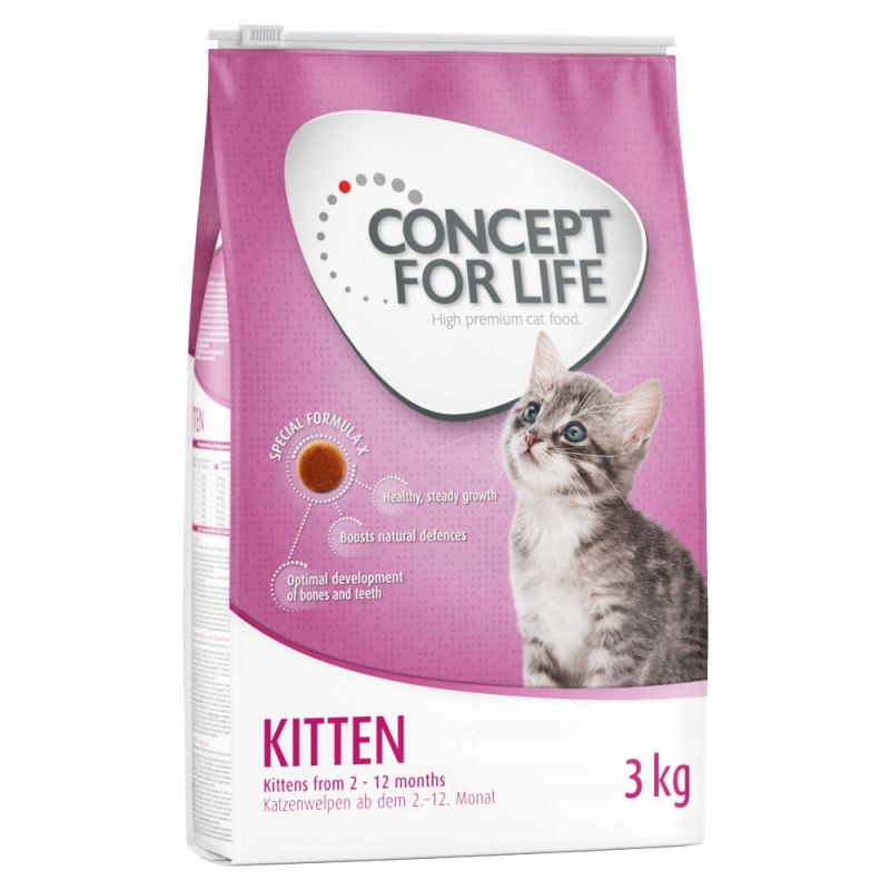 Concept for Life Kitten 3kg. Kurczak Bez Pszenicy