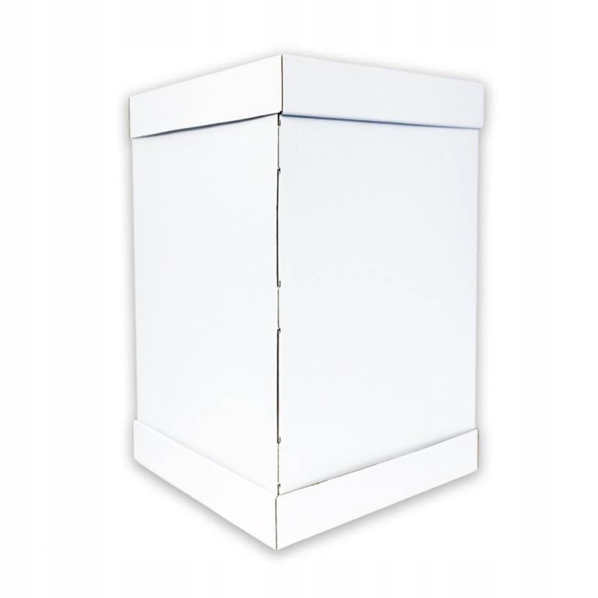 Karton na tort komunijny dwupiętrowy jumbo 30x30x45 cm pakiet 10 szt.