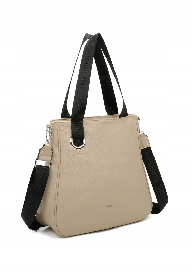 Dámská nákupní kabelka Béžová Městská Elegantní Eko Kůže Taška