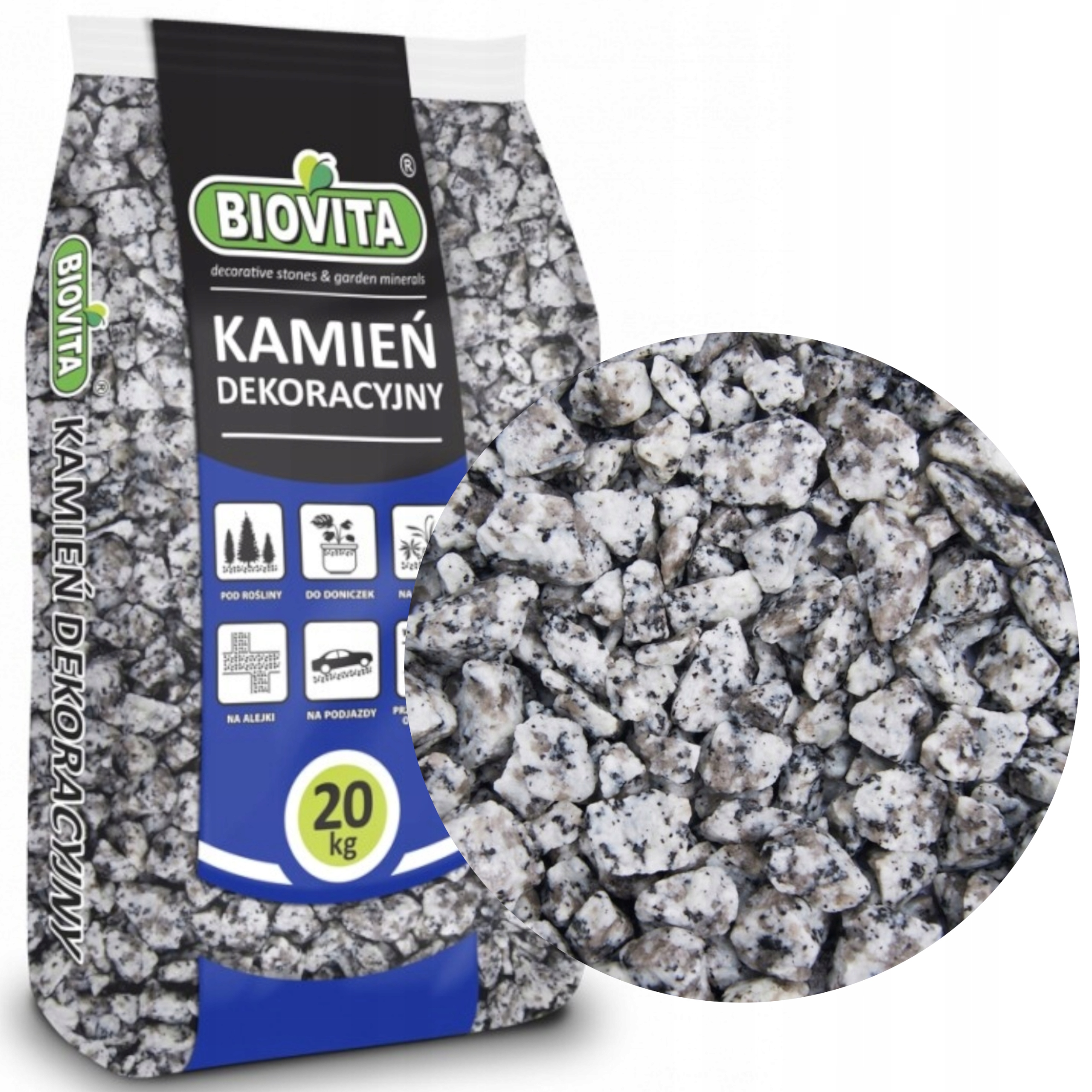 

Biovita Grys Granitowy Dalmatyńczyk 8-16mm 20kg