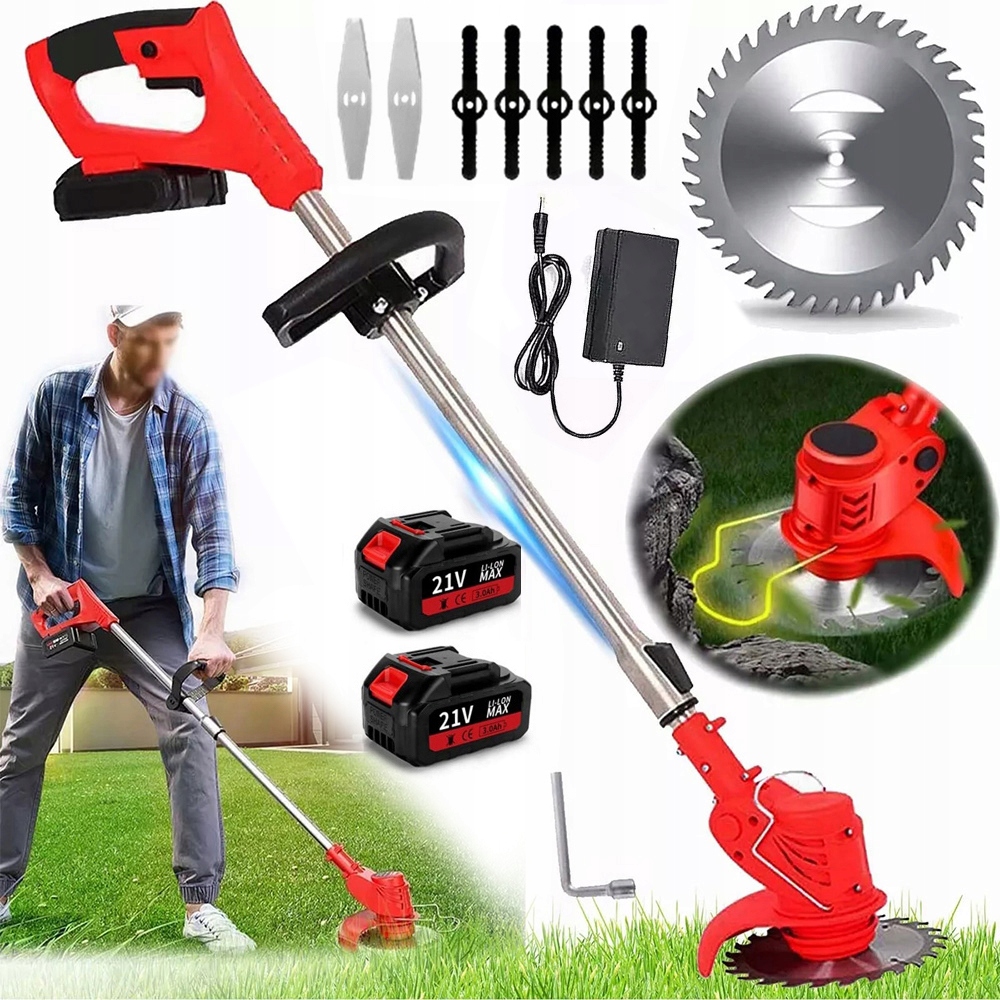 Vyžínač Akumulátorová Bezkartáčová Sekačka S Aku 18000 Ot/min