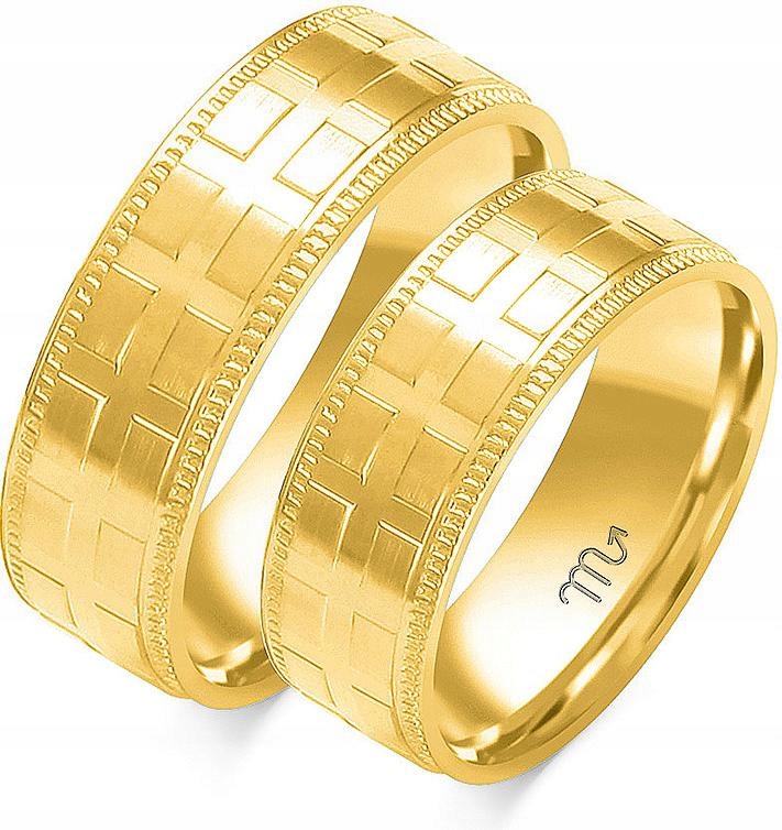 Svatební snubní prsten pro novomanžele 14K 585 r14 15 16 prstýnek unisex