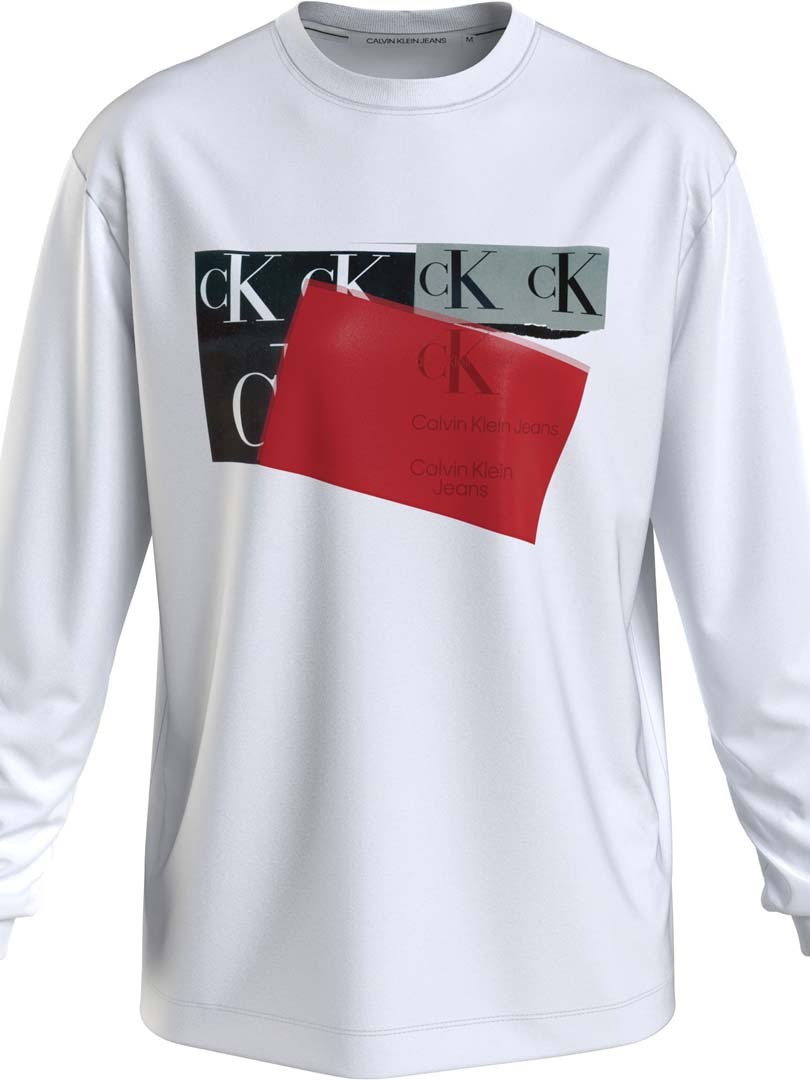 Calvin Klein Jeans Pánská Mikina s dlouhým rukávem J30J322748 R L