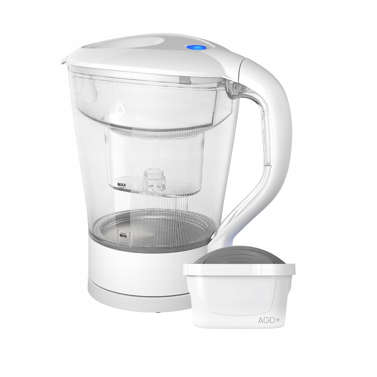 Elektryczny czajnik filtrujący Dafi 2w1 biały z wkładem Agd+ Unimax