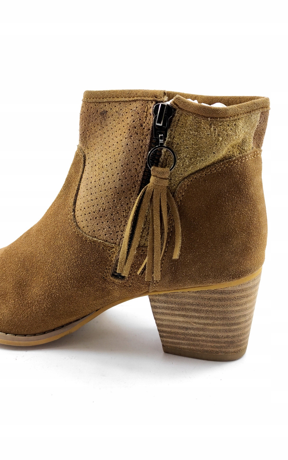 M09884 LA2 KARMELOWE BOTKI 39 Rozmiar 39