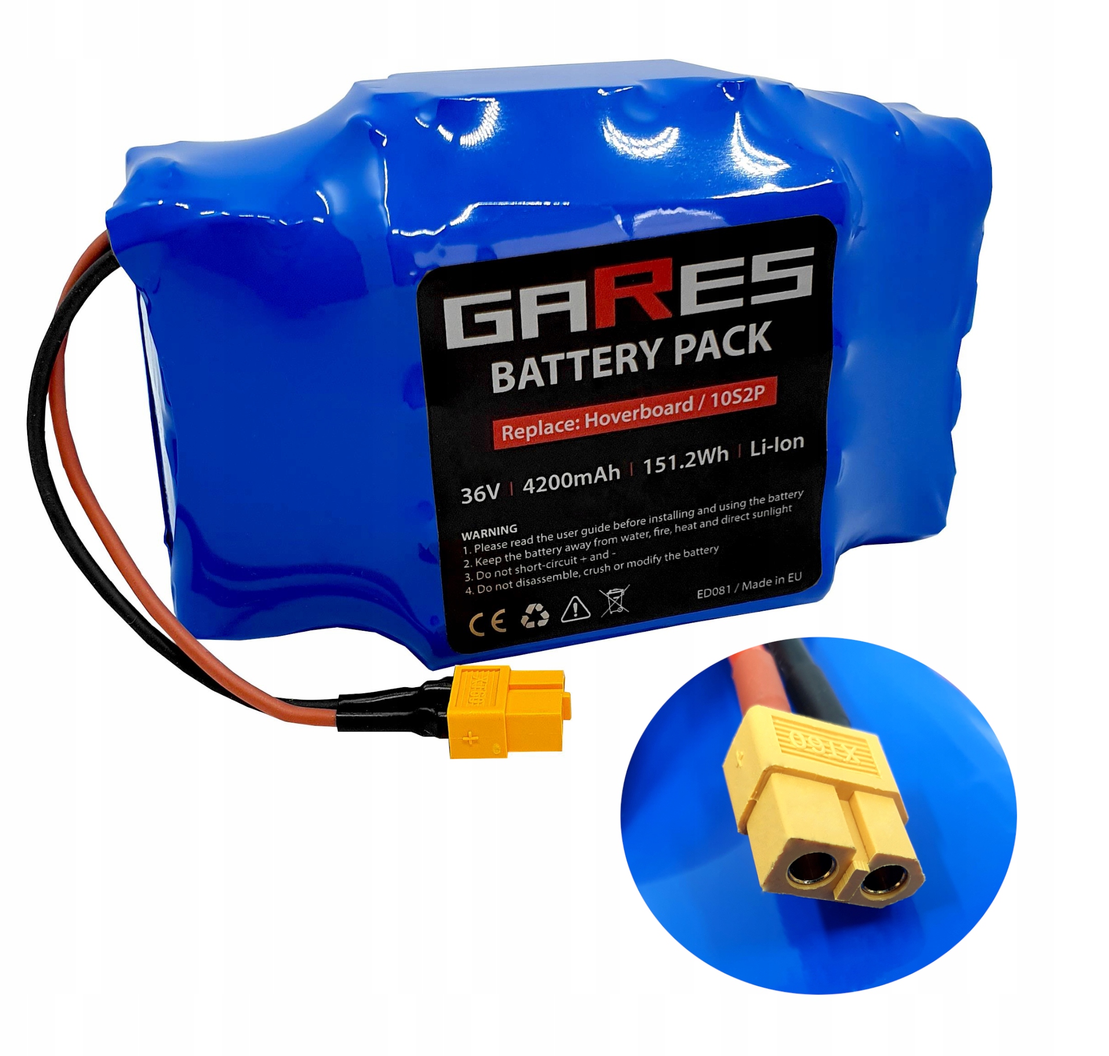 Baterie Akumulátor pro Hoverboard Manta 10S2P 4.2Ah