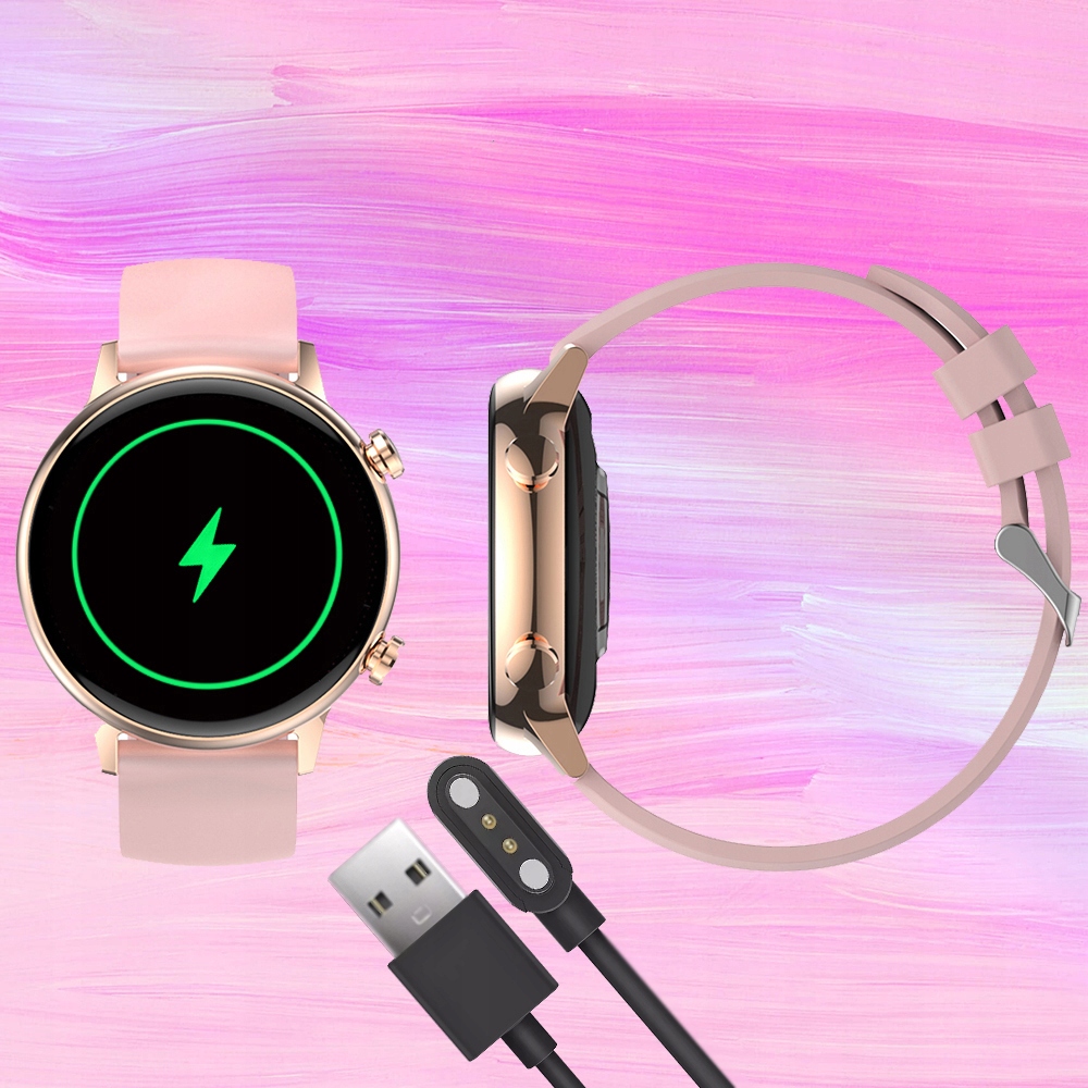 SMARTWATCH DAMSKI ENTER ROZMOWY PULS PL MENU MESH Styl sportowy