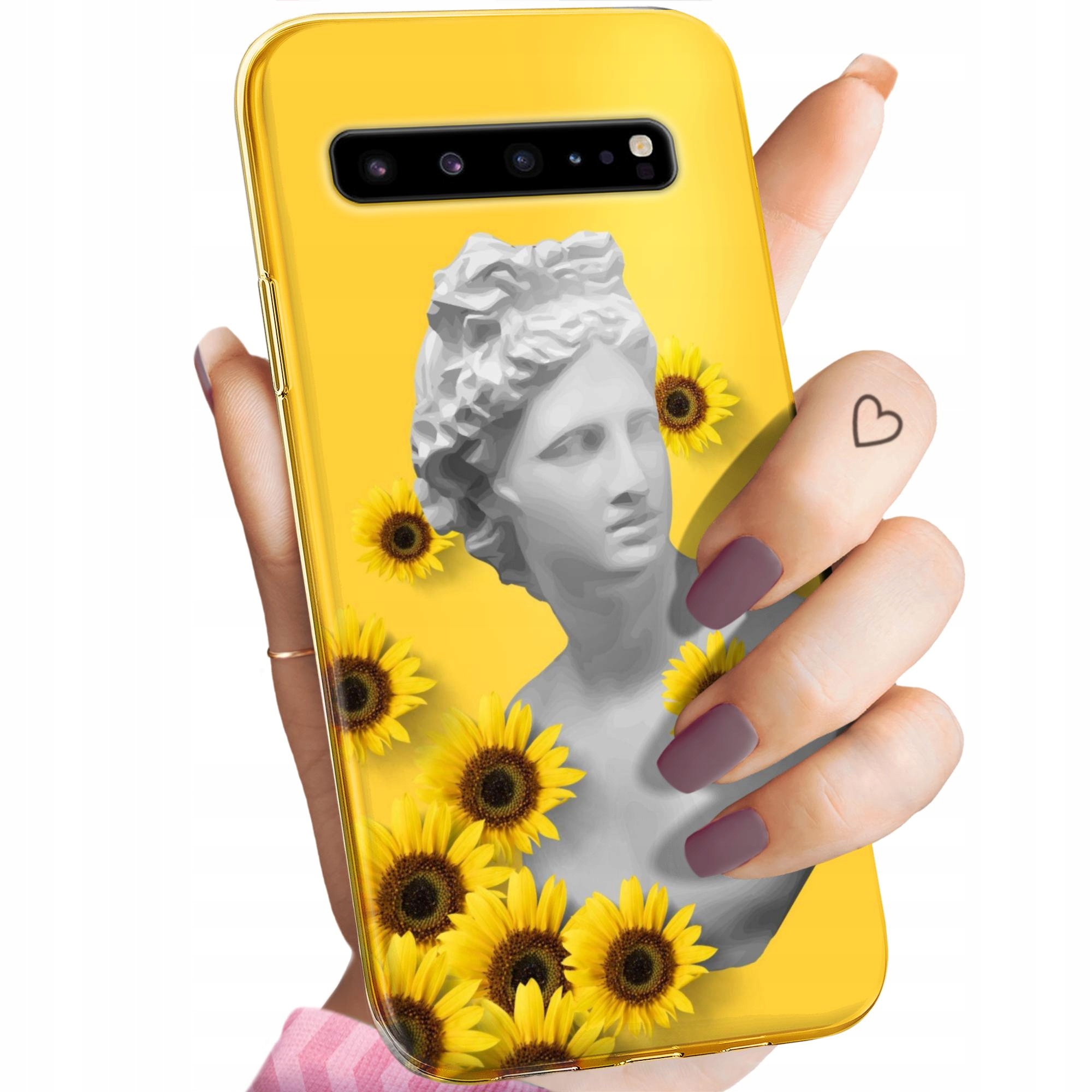 Etui Do Samsung Galaxy S10 5G Żółte Słoneczne Yellow Obudowa Case