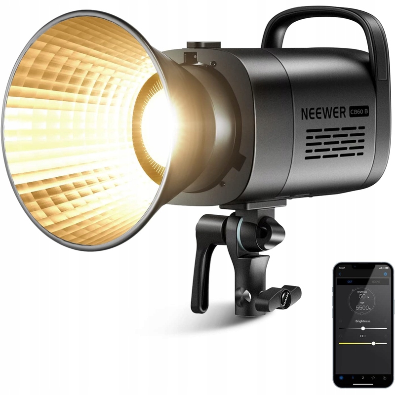 Neewer CB60 trvalé studiové světlo, Bowens, 34000Lux/1m, 2700-6500K, CRI97+