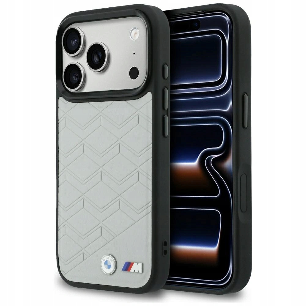Pouzdro Bmw M Shape Logo MagSafe pro iPhone 17 Pro Max šedé
