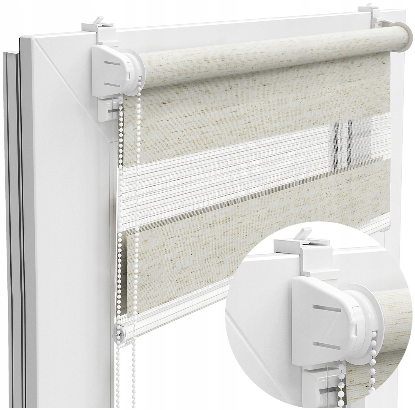 

Roleta Dzień Noc 93x140CM na wymiar Z Napinaczem