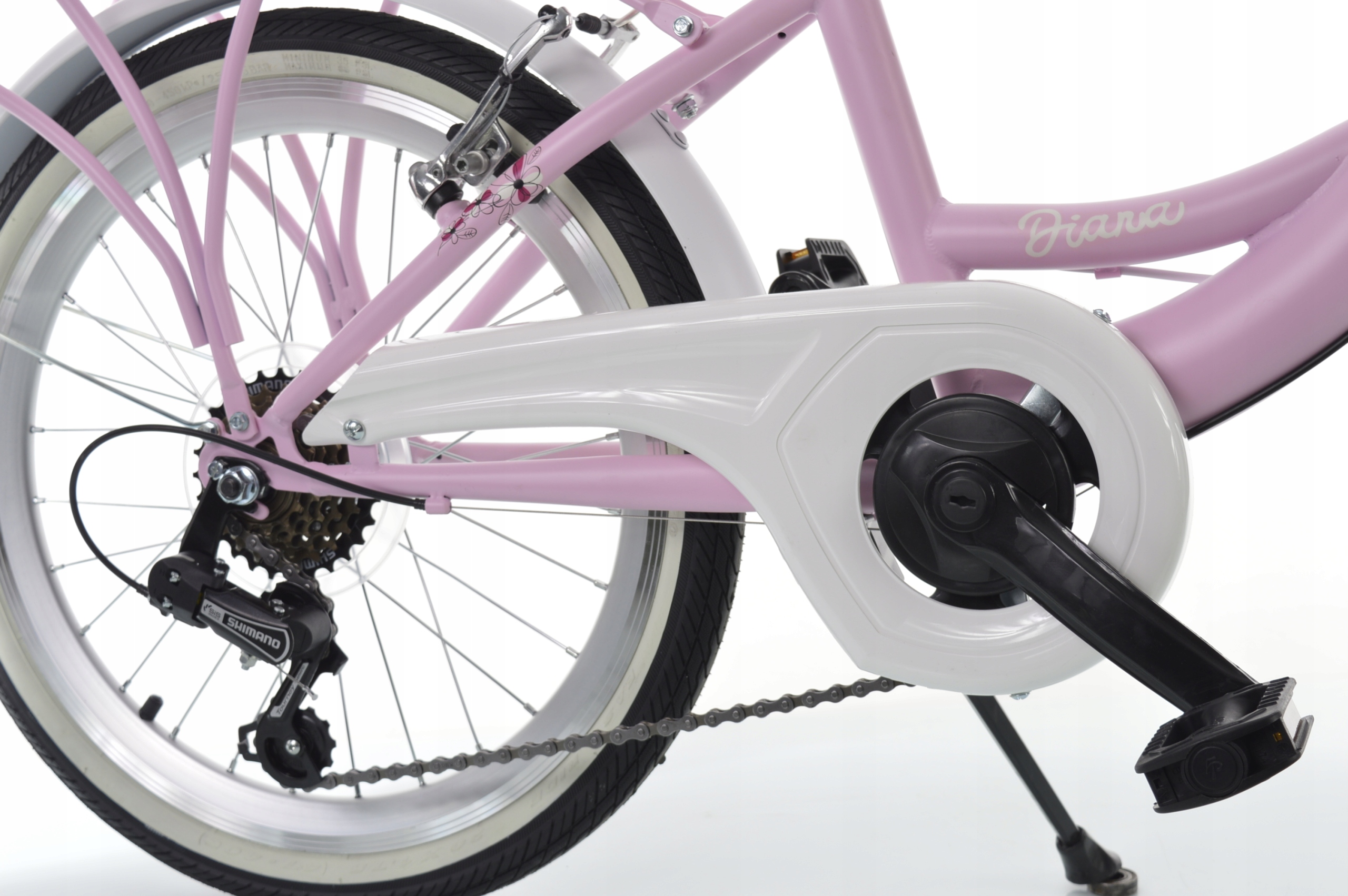 ROWER 20 KANDS DIANA różowy mat R12 wzrost 115-145 cm 6-biegowy