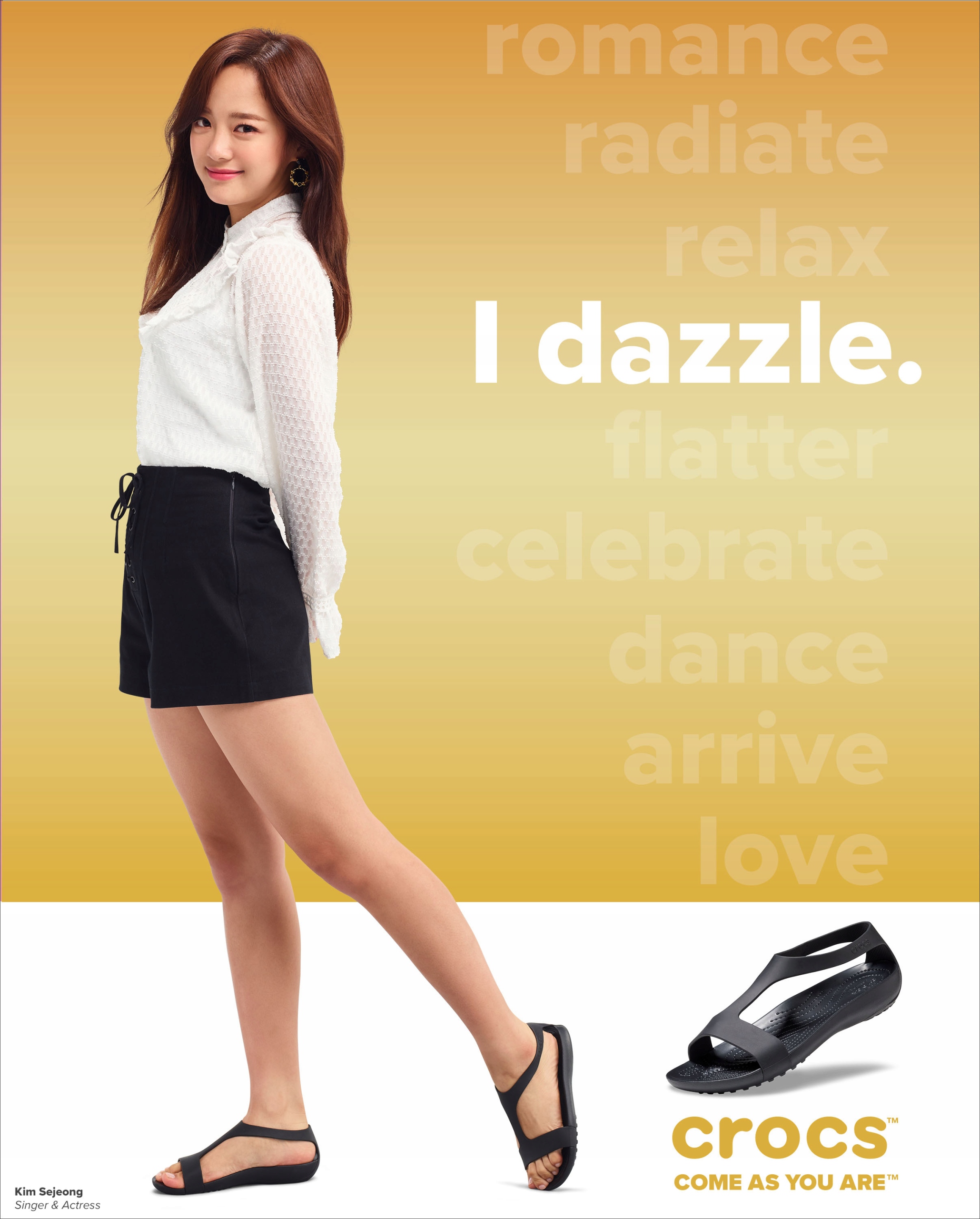 SANDAŁY DAMSKIE CROCS SERENA KLAPKI CZARNE R.41 Model CROCS SERENA SANDAL 205469 060