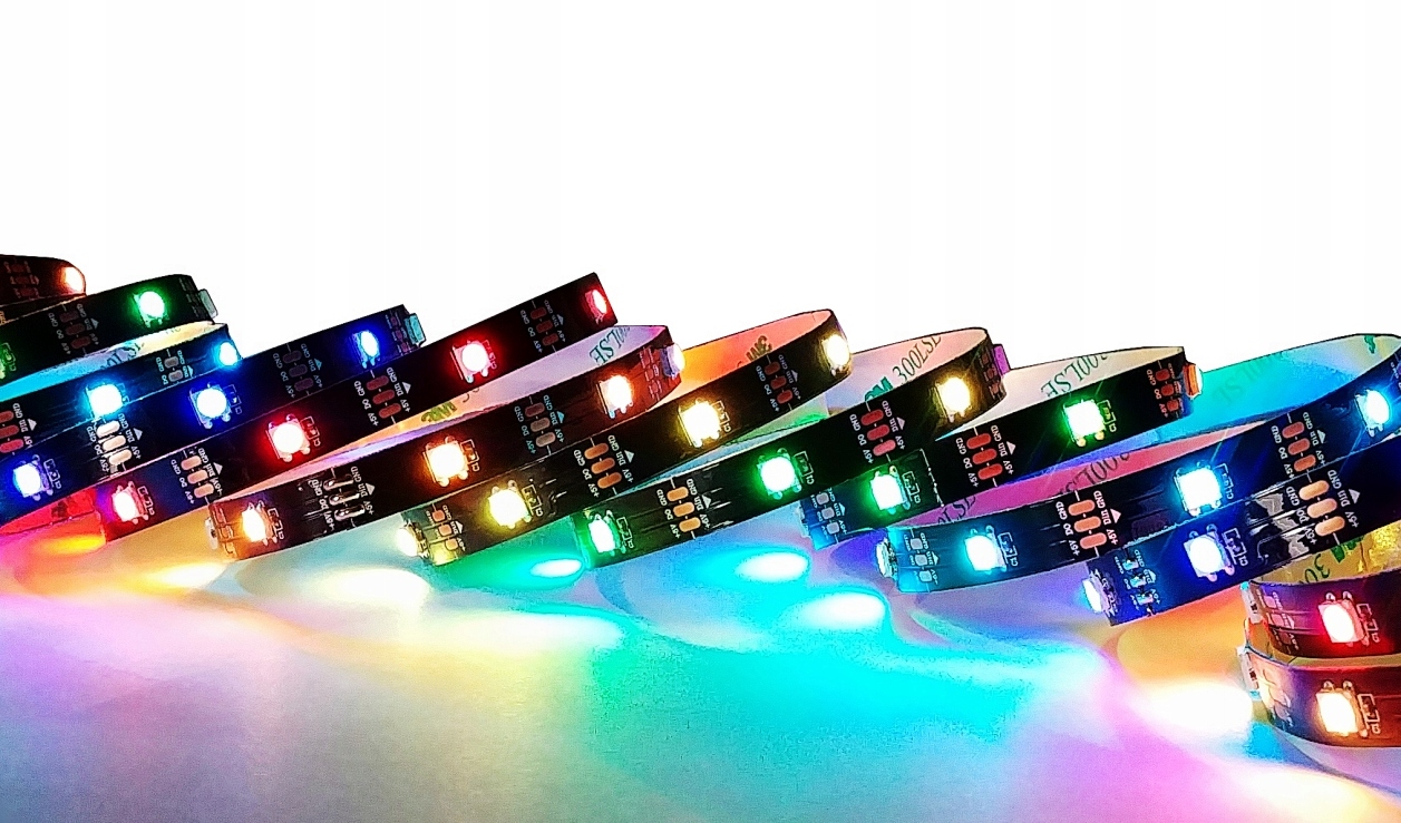 

Taśma Led Adresowalna WS2812B Argb czarna 30LED/m