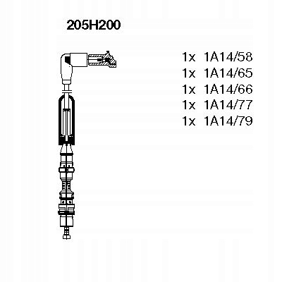 PRZEWODY ZAPŁONOWE 205H200 BREMI SEAT VW BORA Stan opakowania oryginalne