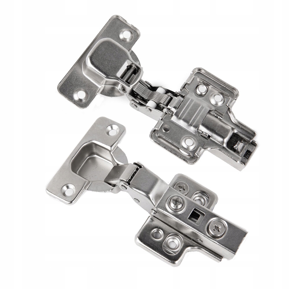 ZAWIAS NAKŁADANY CICHY DOMYK 3D REGULACJA + PROWADNIK KOMPLET