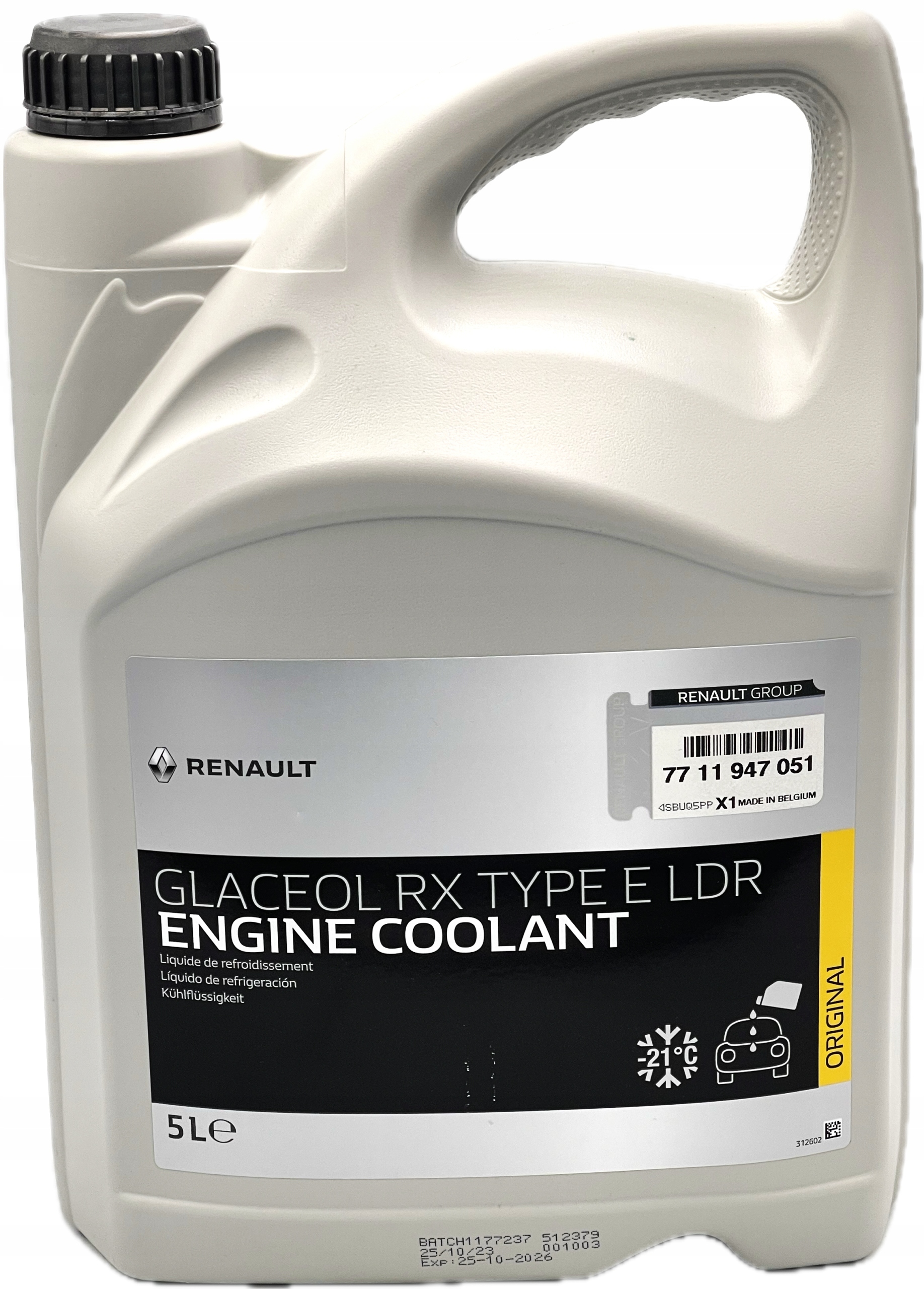 Płyn Do Chłodnic Renault Glaceol Rx Type E Ldr 7711947051 5L