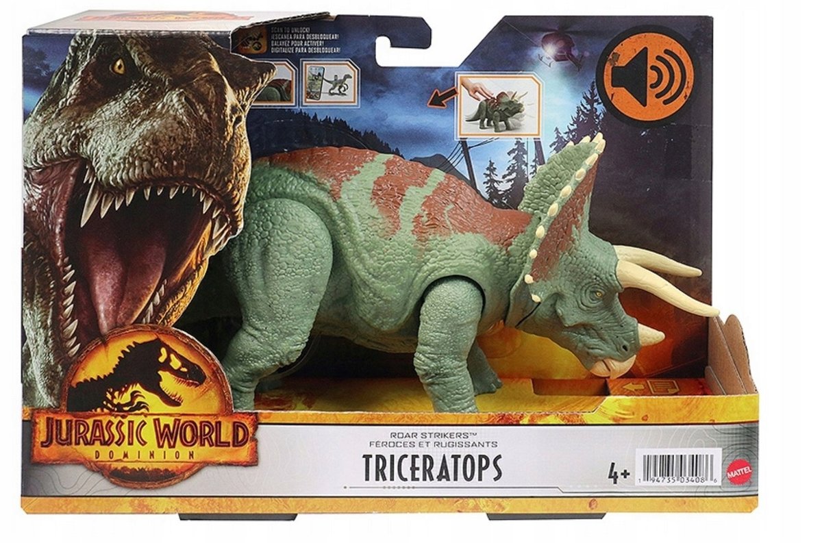 

Mattel Dinozaur Jurassic World Triceratops HDX34