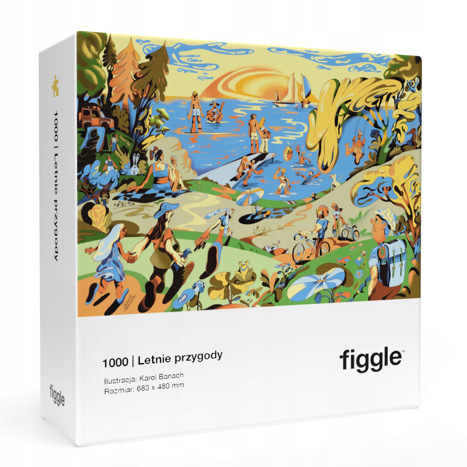 Figgle Ilustrowane puzzle Letnie przygody 1000 elementów