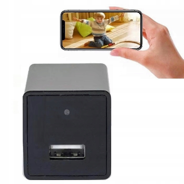 Skrytá kamera 1080p WiFi Síťová nabíječka Usb Mini Špionážní mikrofon