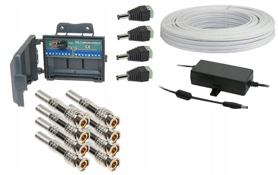 Zestaw do monitoringu 4 kamer 5Mpx aplikacja 1TB Liczba obsługiwanych kamer 4