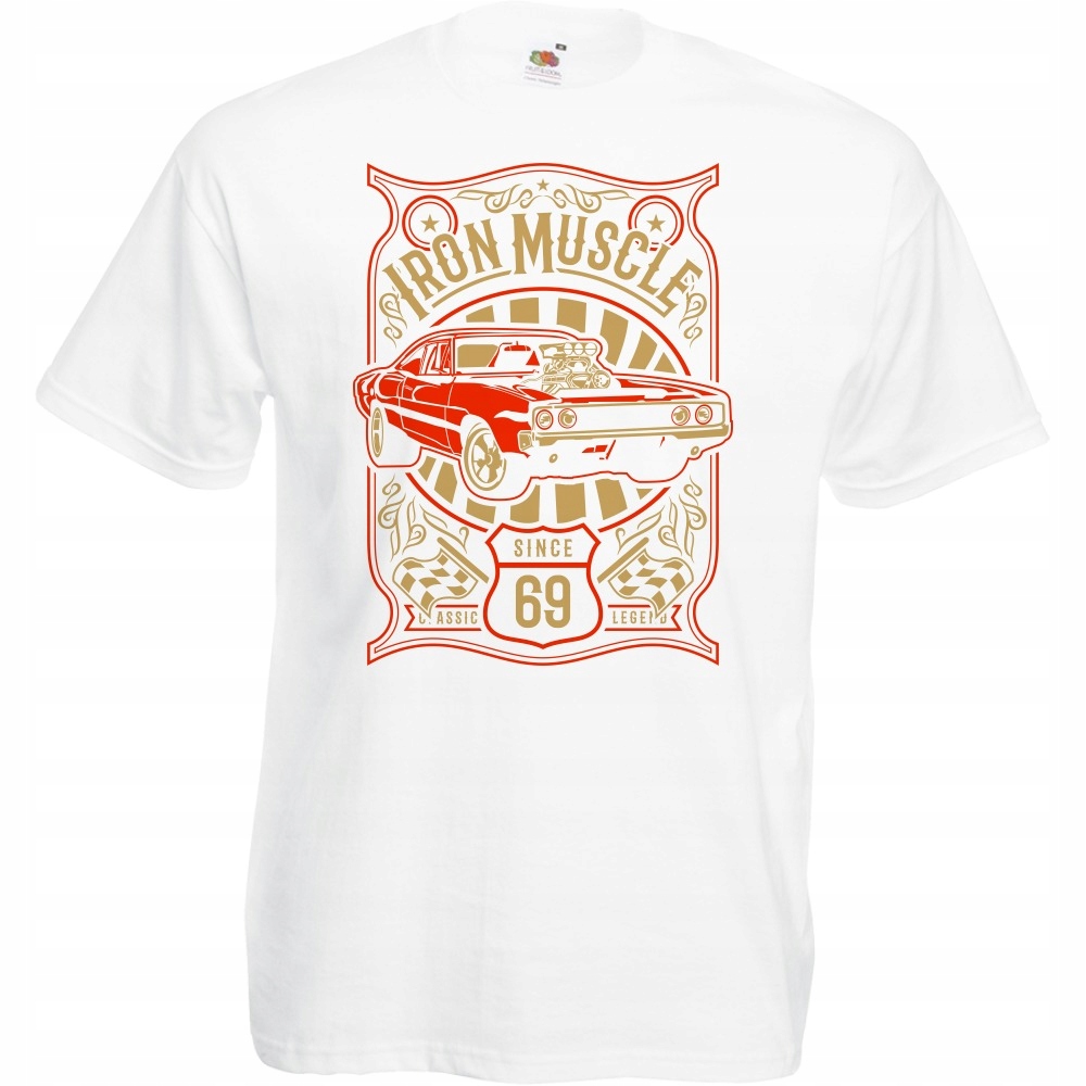 

Koszulka samochód auto iron muscle oldschool S