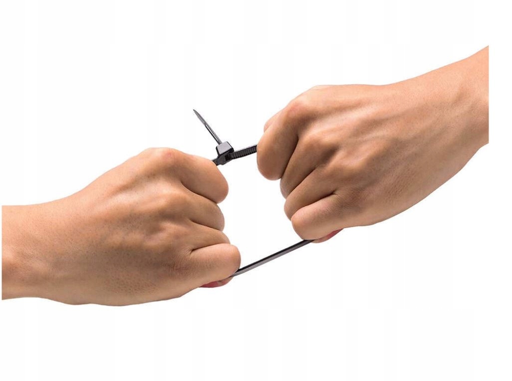 OPASKI ZACISKOWE 100 SZT TRYTKI TRYTYTKI CZARNE 3,6 X 300mm Marka DK