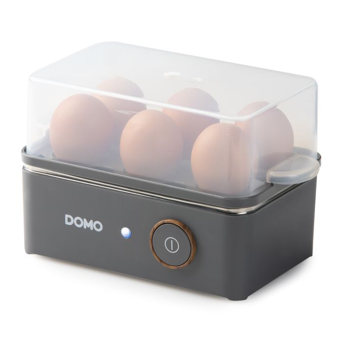 Domo DO9283EK Wood You Vařič Vajec, 6 Vajec, 400 W, černý, pro vaření vajec
