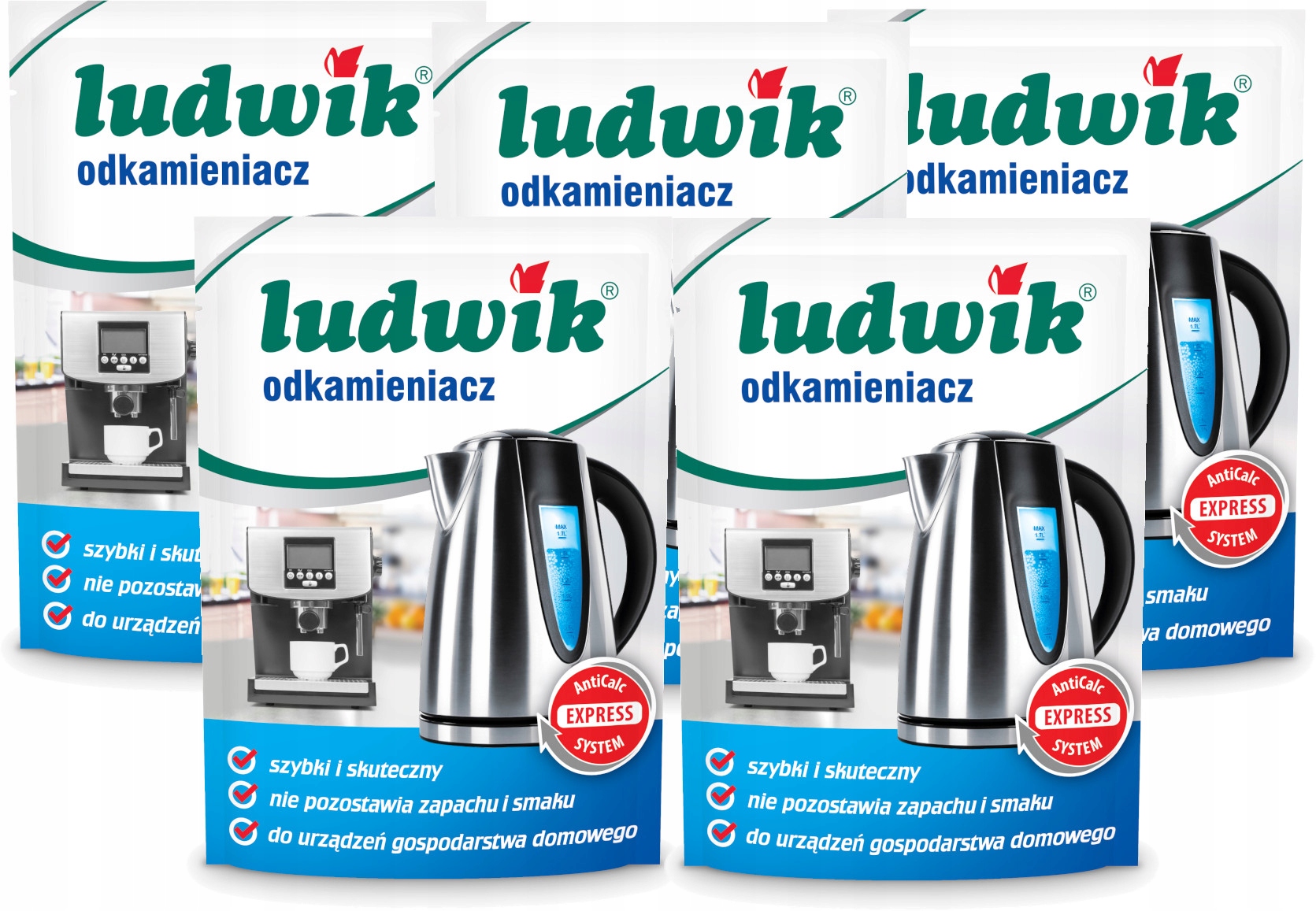 

Ludwik Odkamieniacz AntiCalc Ekspres Czajnik 5x20g