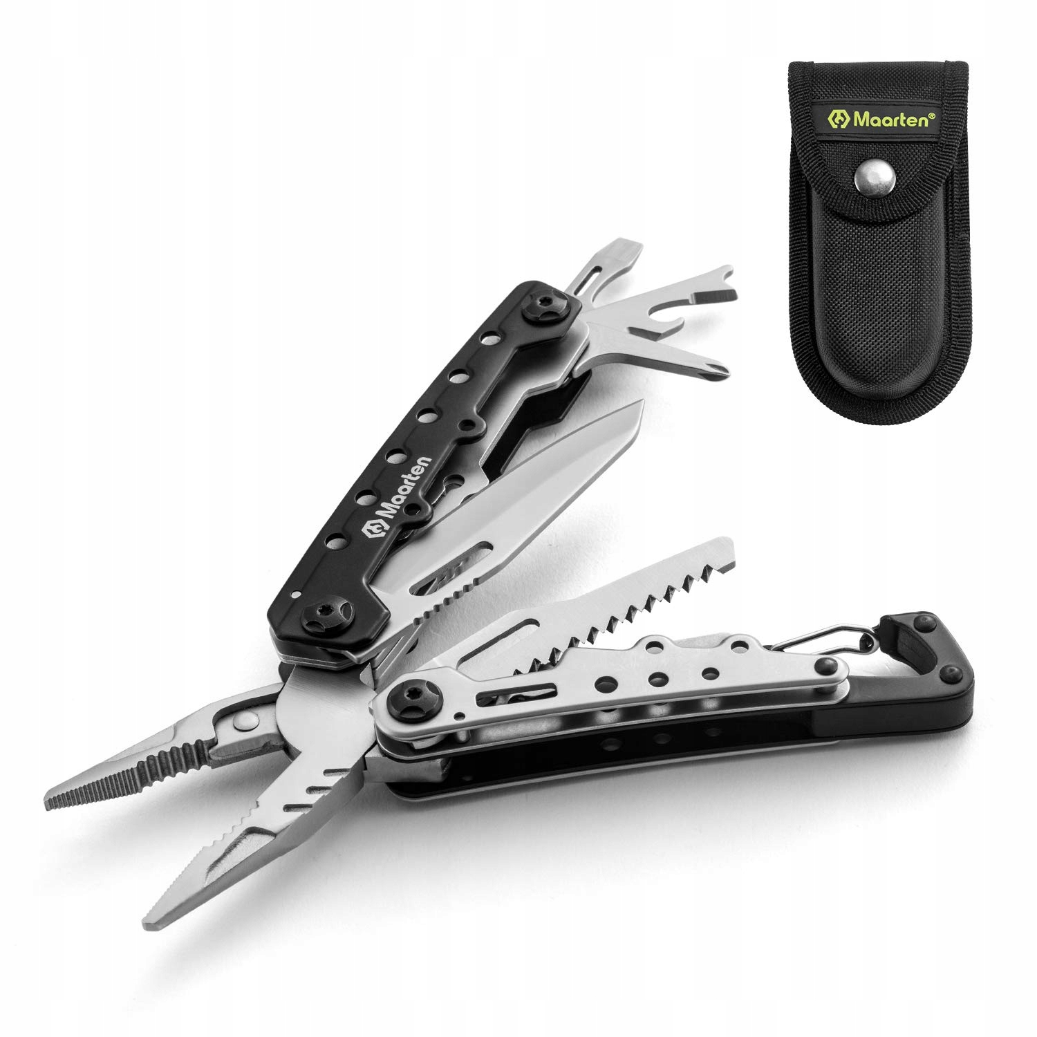 Multitool Maarten 11w1 Etui kombinerki nóż piła śrubokręty karabińczyk