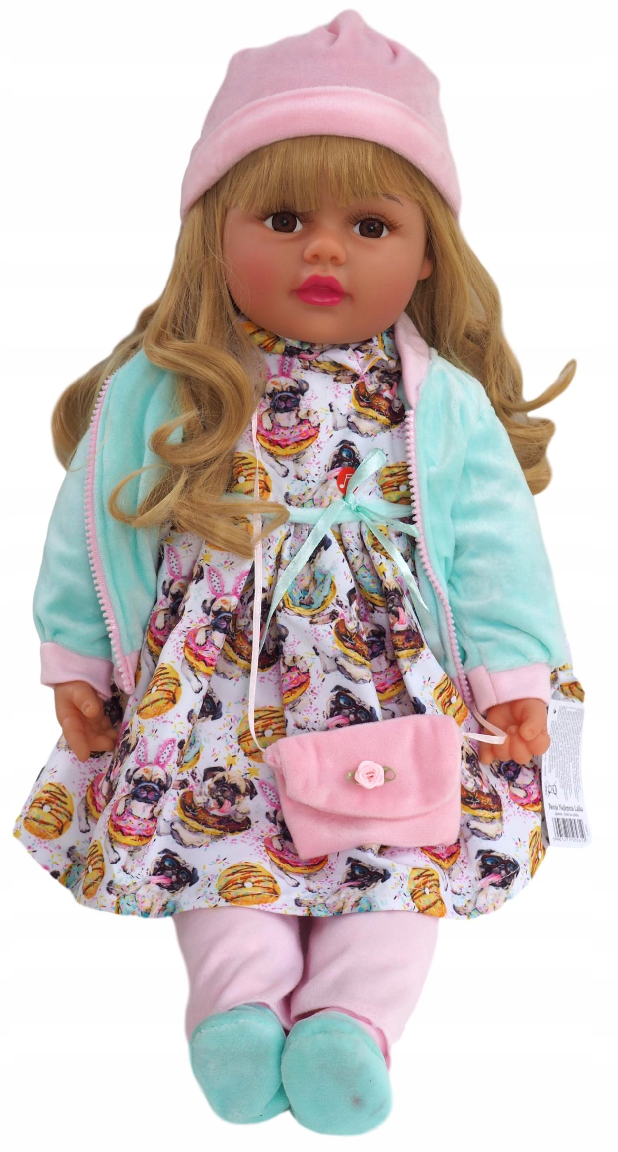 DUŻA LALKA 60 CM, MÓWI I ŚPIEWA, BOBAS, LALKI 6a Kod producenta 505612