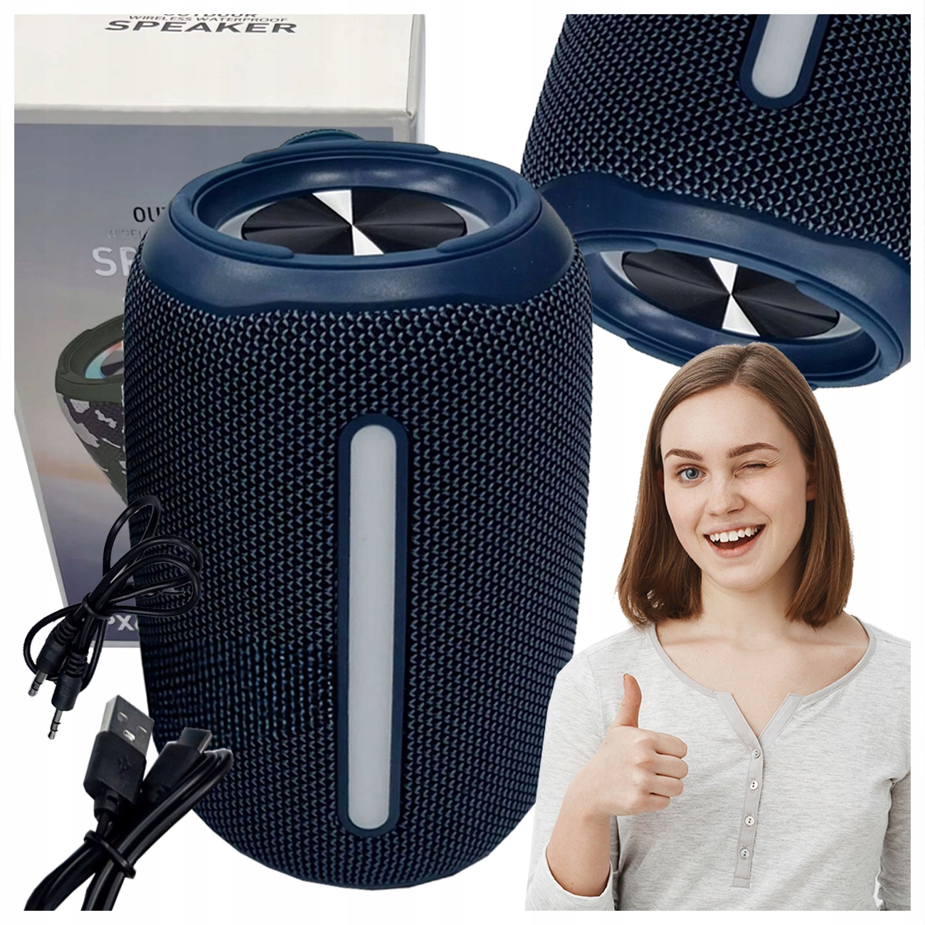 Głośnik Bezprzewodowy Na Bluetooth Partybox Na Impreze W Plener Mocny Bass