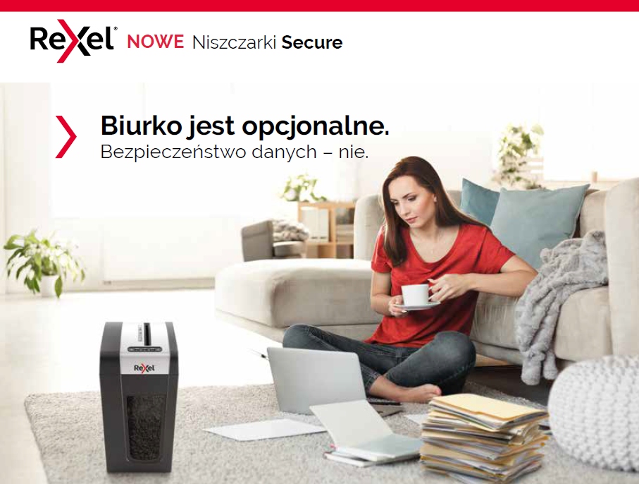 Niszczarka do Dokumnetów Papieru MOCNA RODO REXEL Podawanie papieru ręczne