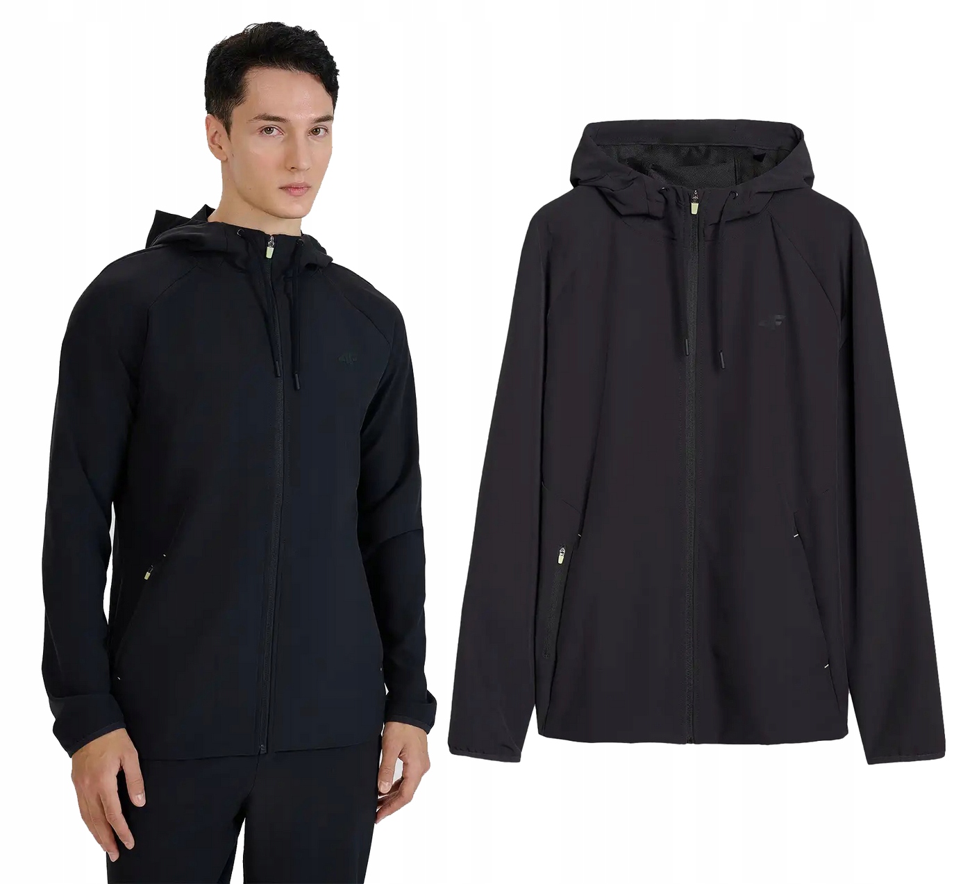 Pánská mikina 4F na běhání, tréninková, M458, rychleschnoucí, černá L