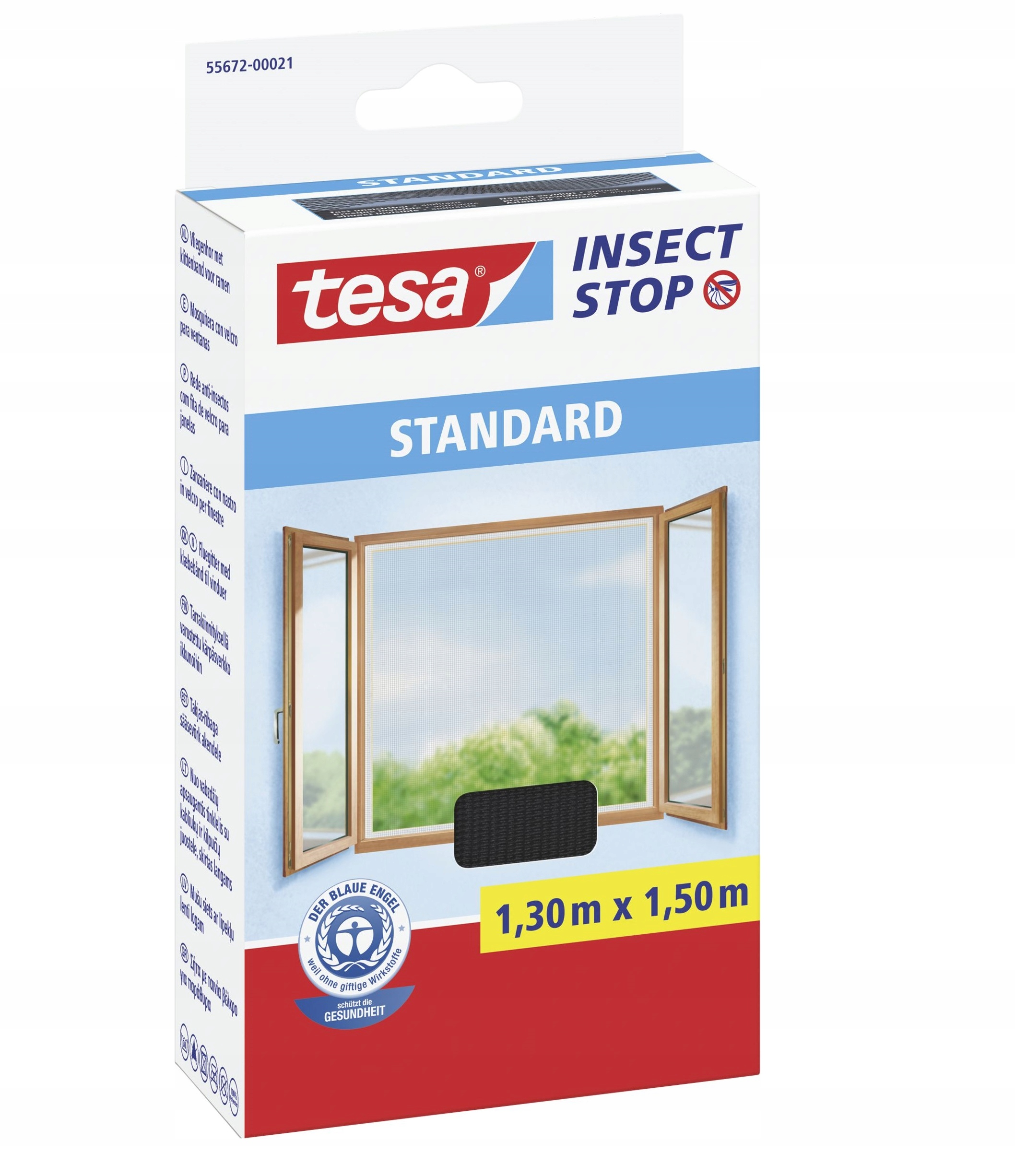 

Moskitiera okienna Tesa standard 130x150cm czarna