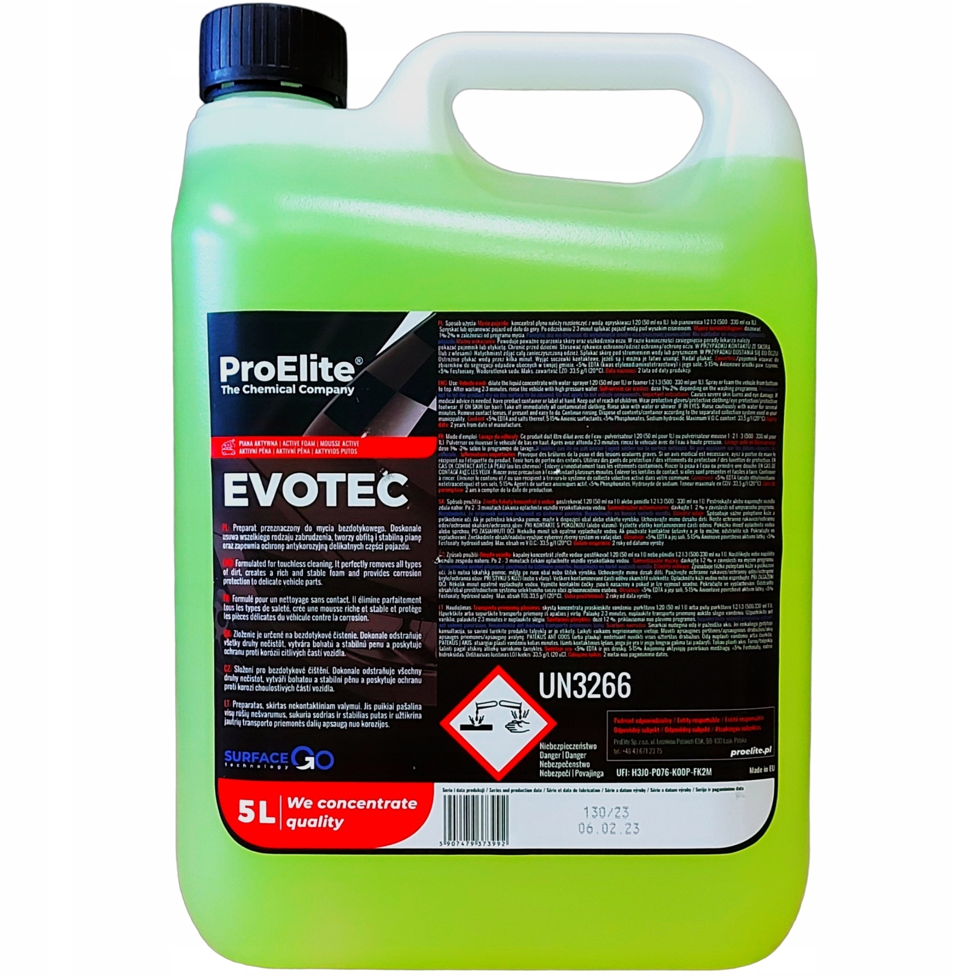 EVOTEC AKTYWNA PIANA DO MYCIA SAMOCHODÓW 5L Producent ProElite
