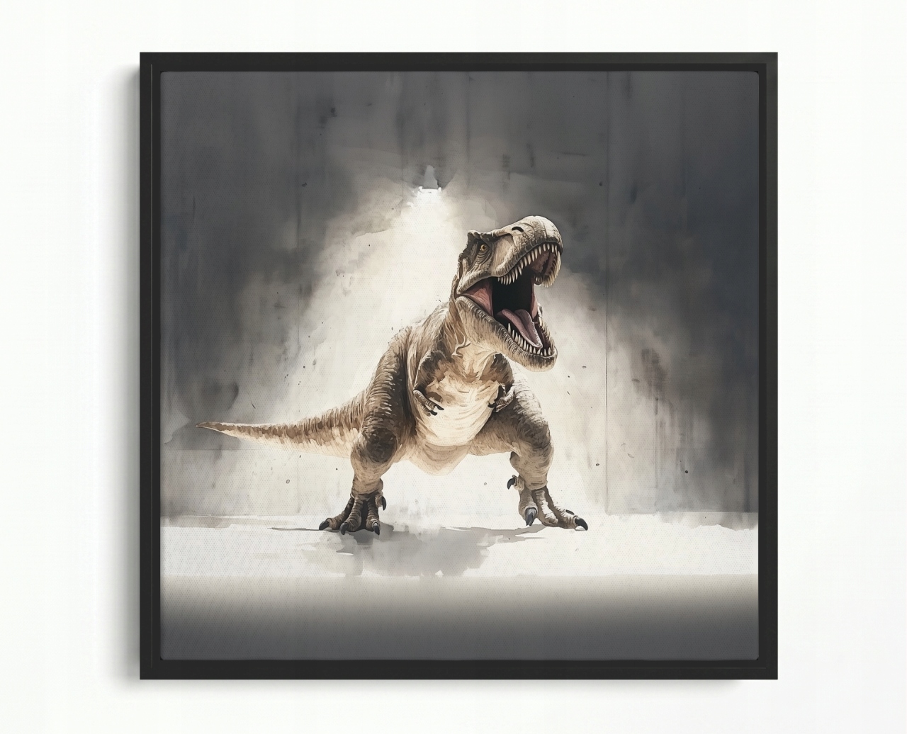 Obraz Rama American Box Dinosaurus T-rex Tyranosaurus Prehistorický 50x50