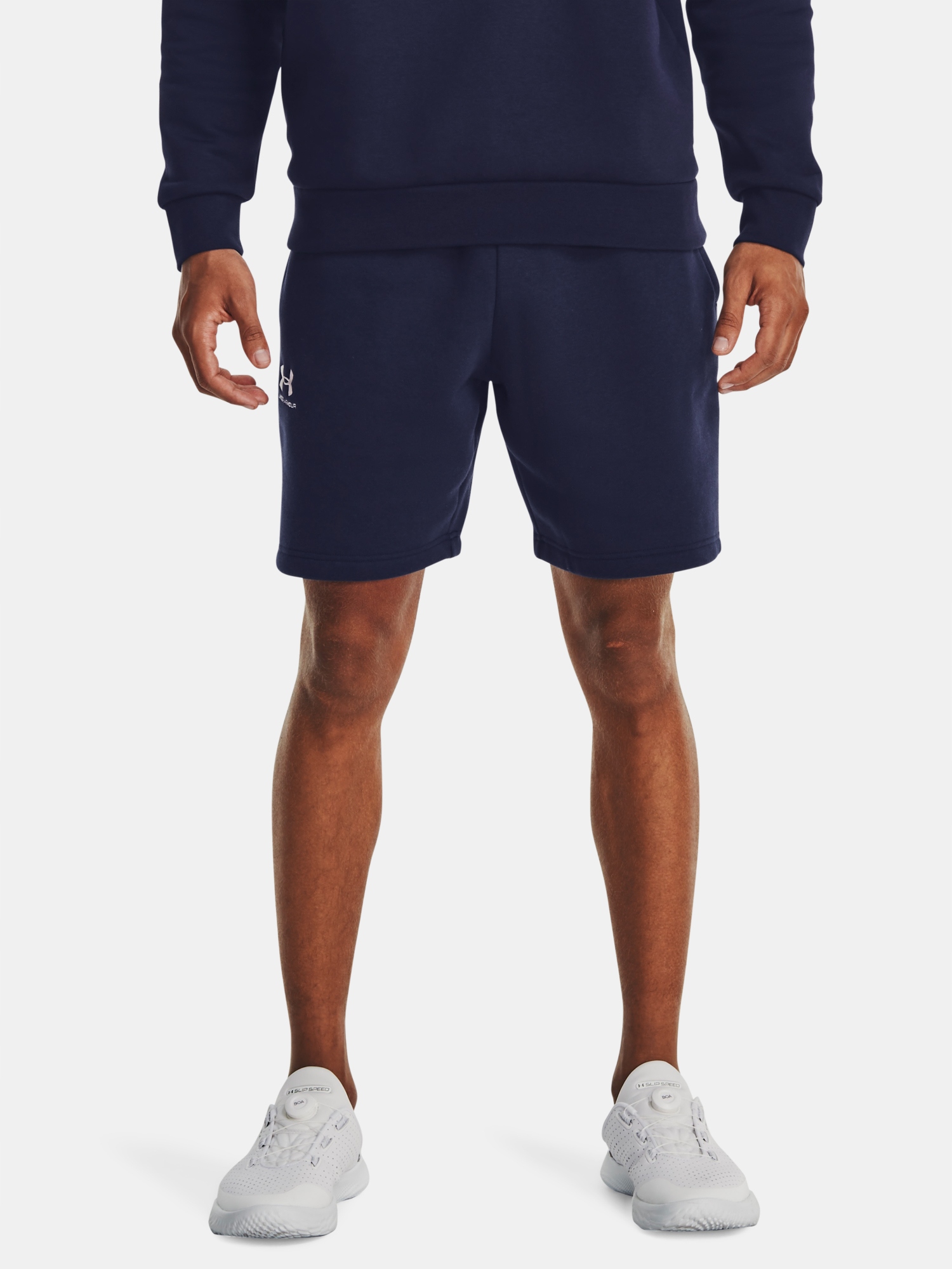 Under Armour Kraťasy Ua Essential Fleece Shorts-BLU