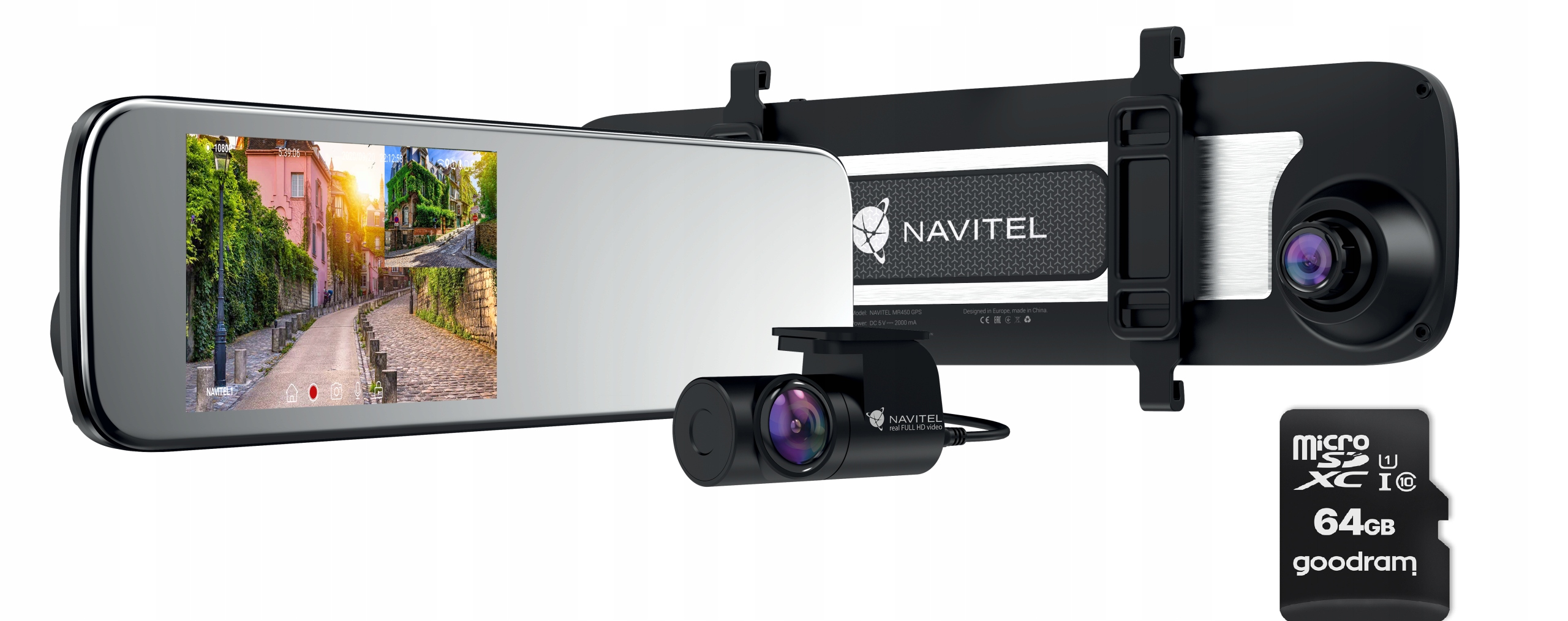 Wideorejestrator Navitel MR450 GPS + karta 64 GB