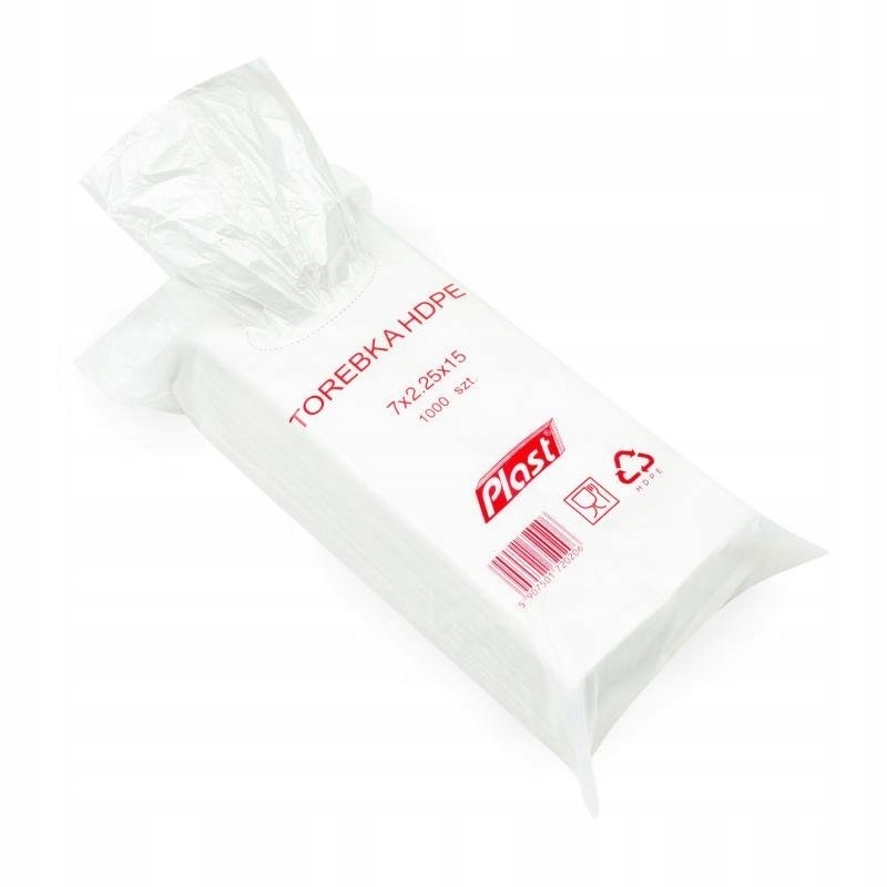 Woreczki FOLIOWE HDPE 7.5/2/15 jednorazowe torebki