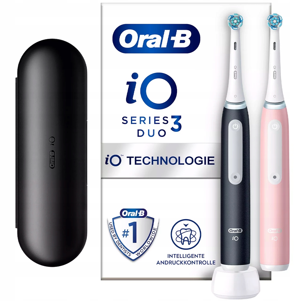 Szczoteczka Oral-B iO Series 3n Dwupak Matt Black Blush Pink