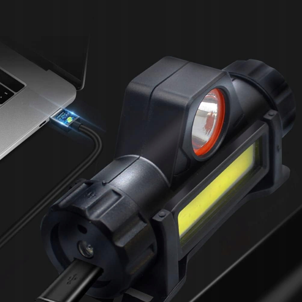 LATARKA CZOŁOWA Z MAGNESEM CZOŁÓWKA 4w1 LAMPKA COB Rodzaj czołowa