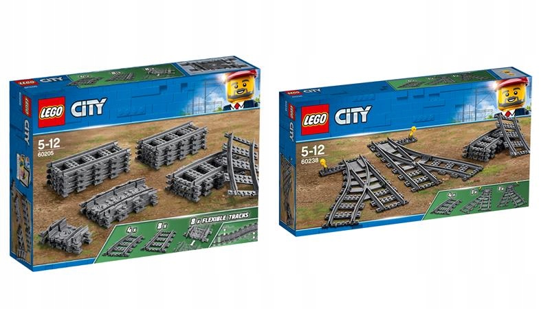 

Lego Tory 60205 Zwrotnice 60238 Do 60197 i 60198