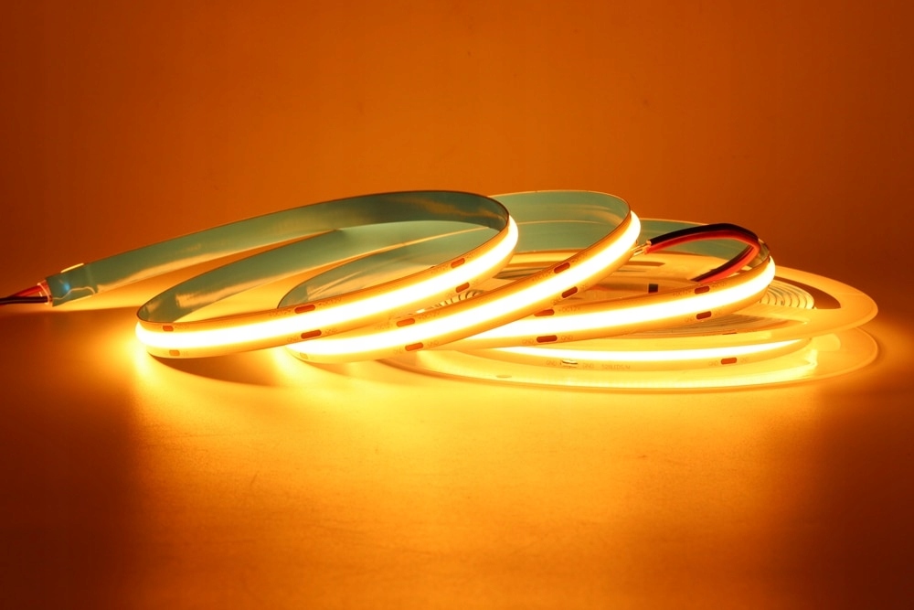 MOCNA Taśma LED COB 1 METR 12V NEON LINIA ZŁOTA Kod producenta T12-1M-COB-08