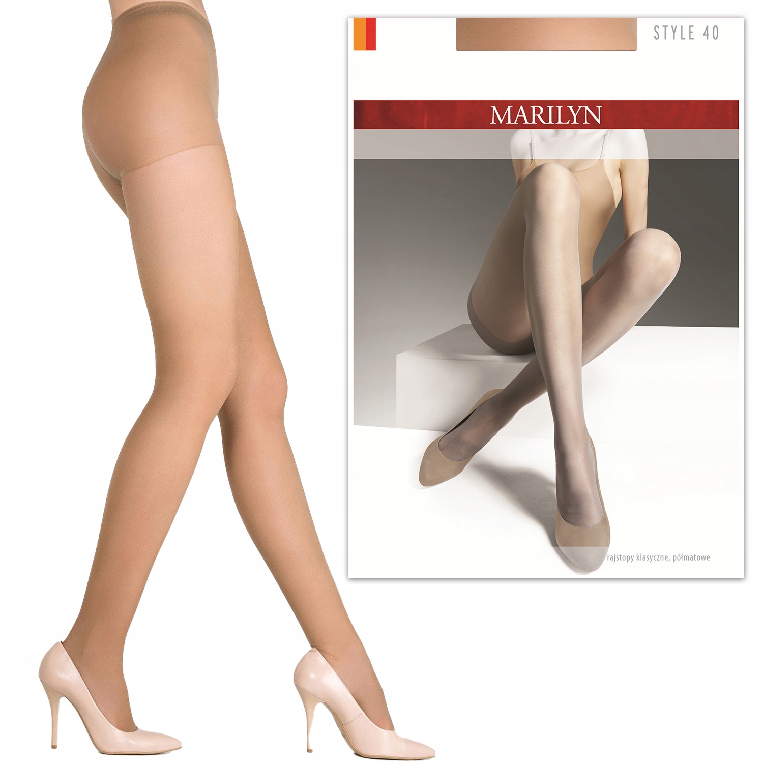 

Półmatowe rajstopy Style 40 Marilyn Daino 3-M