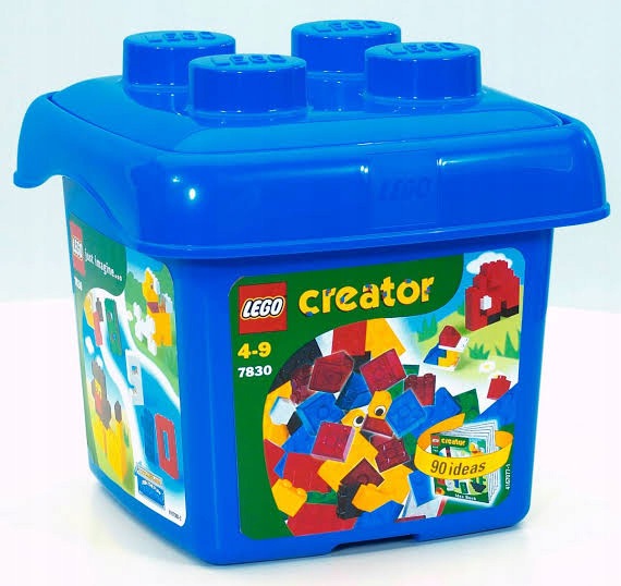 Lego Creator 7830 Niebieskie wiaderko pojemnik z klockami 200 el.