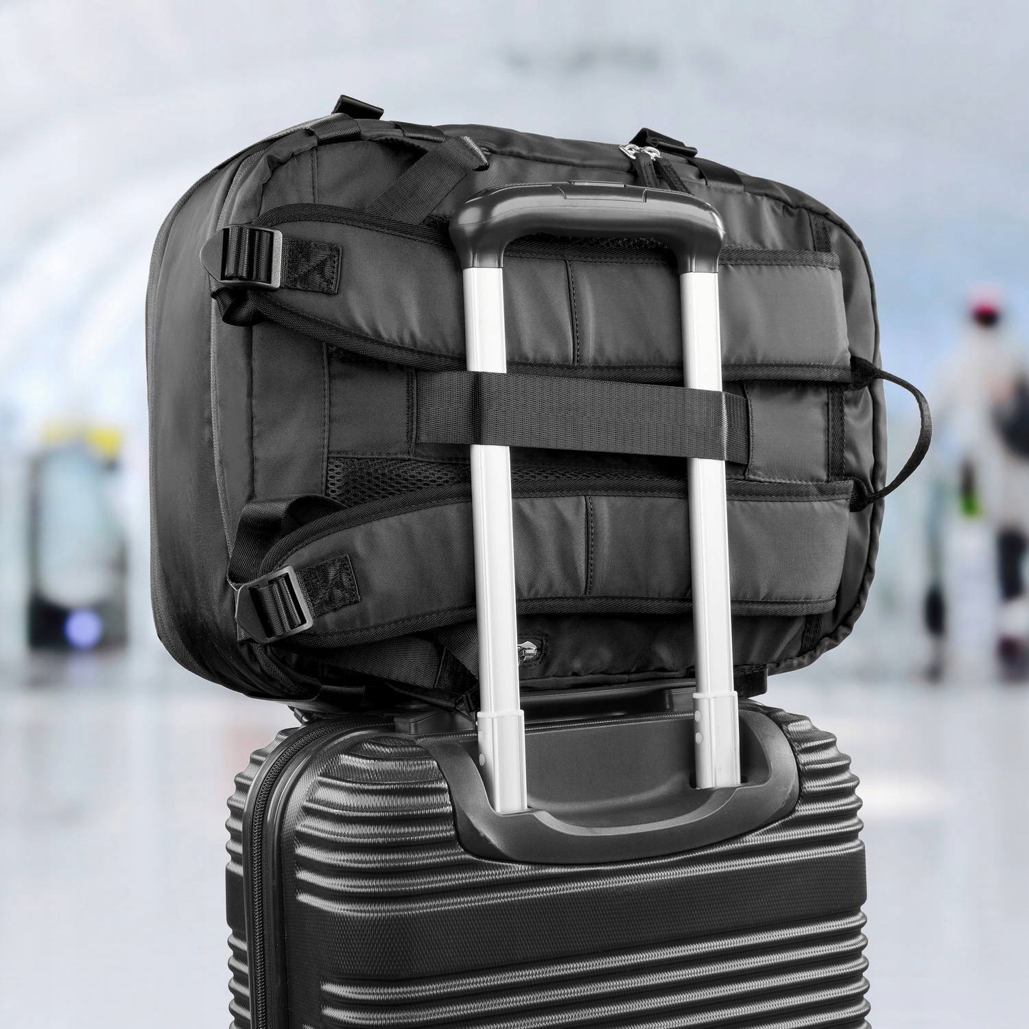 Batoh do letadla cestovní Ryanair multifunkční černý Paolo Peruzzi