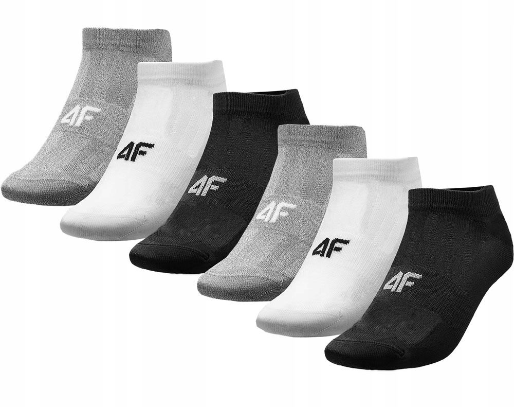 4F НОСКИ МУЖСКИЕ 6 ПАР СПОРТИВНЫЕ ножки 43-46