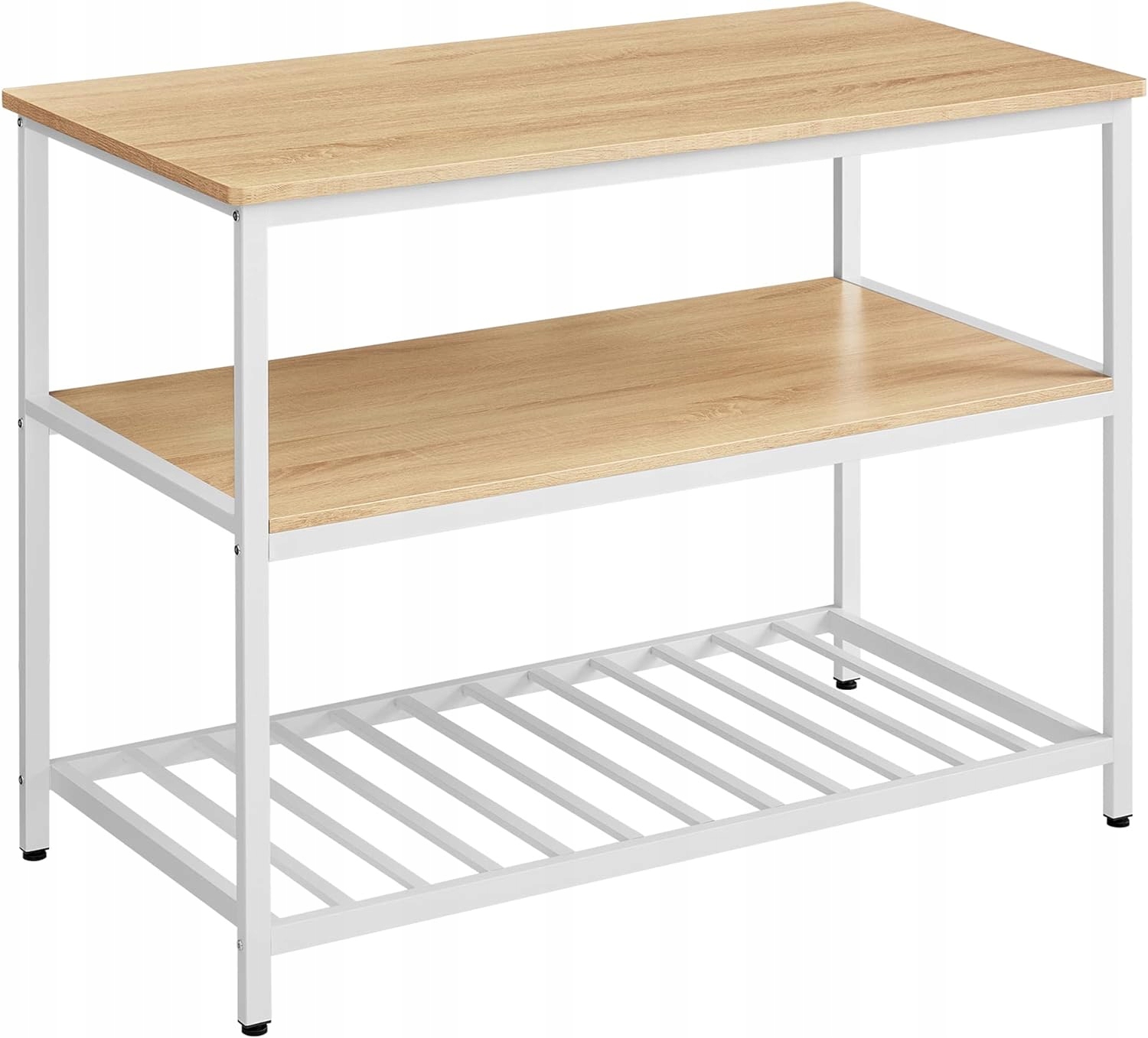 Kuchynský regál s veľkou pracovnou doskou, kuchynský ostrovček Vasagle