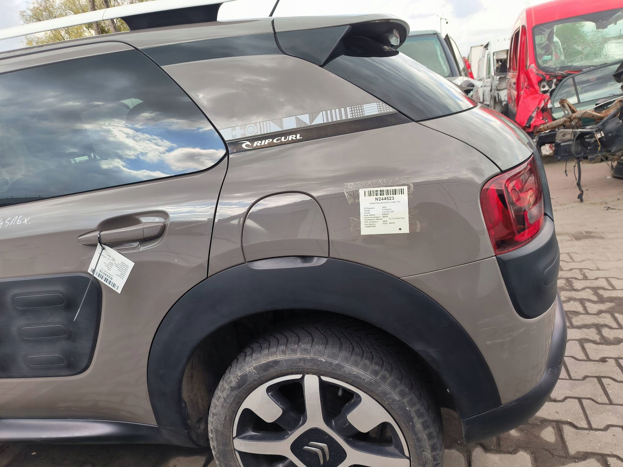 LONGHERONE parafango sinistra posteriore KDQB CITROEN C4 CACTUS